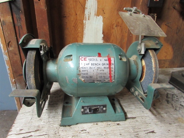 2HP BENCH GRINDER - WORKS