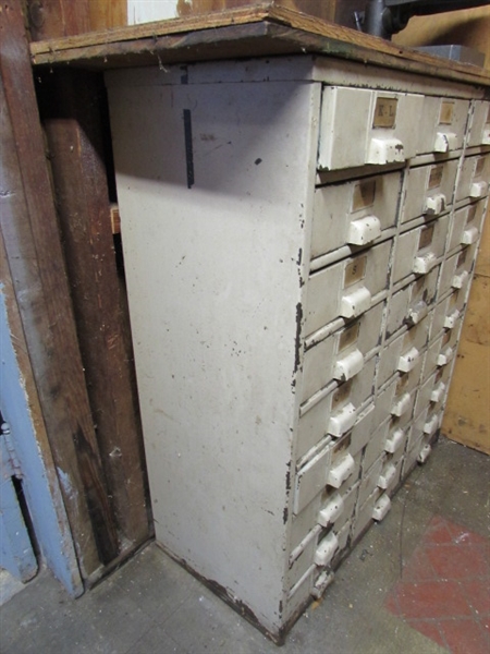 27- DRAWER METAL PARTS STORAGE CABINET