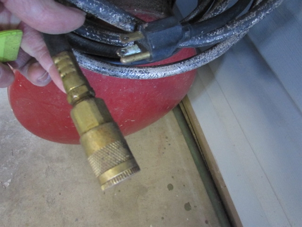 SANBORN MAGNA FORCE 2HP AIR COMPRESSOR (WORKS), IMPACT WRENCH & MORE