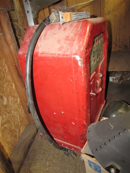 POWR-KRAFT 180 AC ARC WELDER, LEADS, WELDING HELMETS & MORE