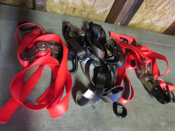 RATCHET STRAPS, ROPE & BUNGEE CORDS