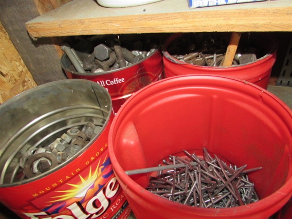HUGE LOT OF ASSORTED HARDWARE & MISC