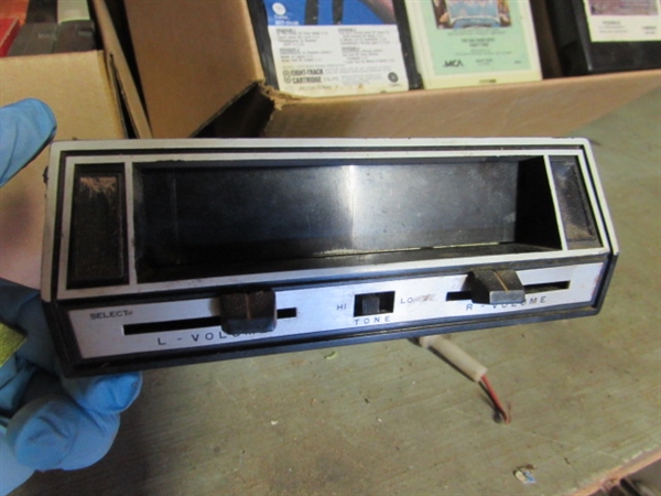 VINTAGE 8-TRACK PLAYER (UNTESTED) & 8-TRACK TAPES