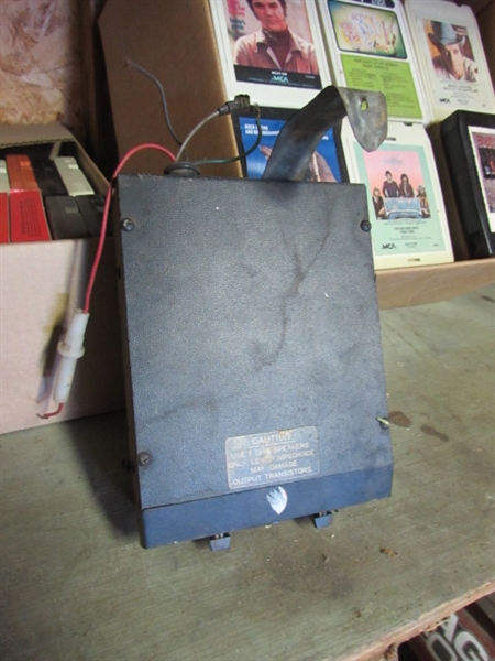 VINTAGE 8-TRACK PLAYER (UNTESTED) & 8-TRACK TAPES