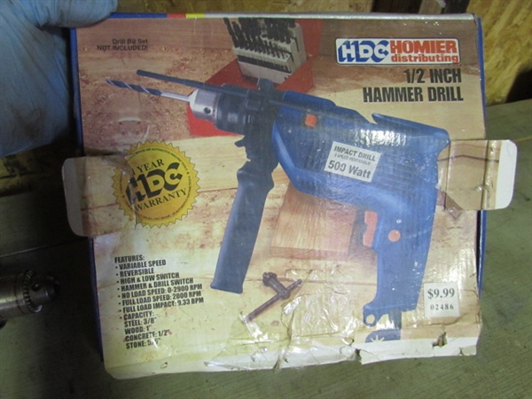 ELECTRIC HAND DRILL & HAMMER DRILL