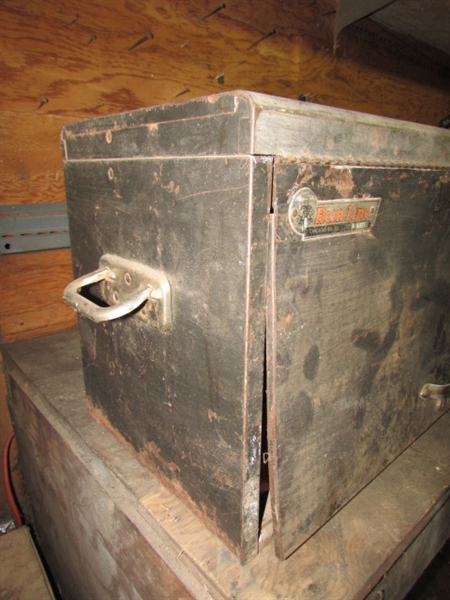BENCHTOP TOOL BOX WITH ASSORTED TOOLS