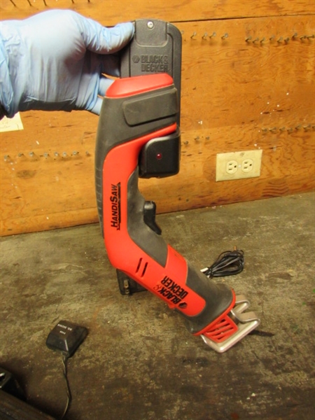 CORDLESS SCREWDRIVER & BITS & CORDLESS HANDISAW (BOTH WORK)