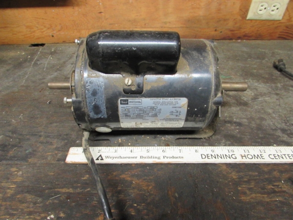 CRAFTSMAN 3/4 HP MOTOR & FAN (BOTH WORK)