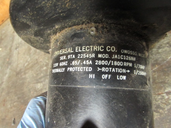 CRAFTSMAN 3/4 HP MOTOR & FAN (BOTH WORK)