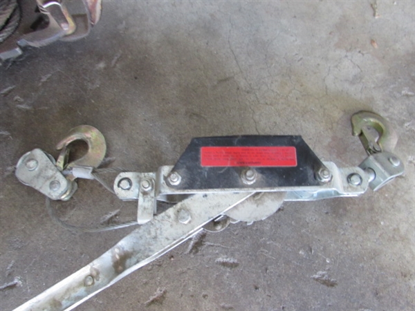 COME-ALONG WINCH & CABLE HOIST