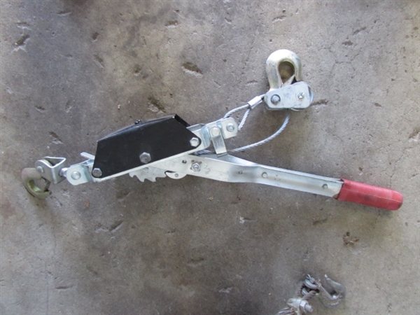 COME-ALONG WINCH & CABLE HOIST