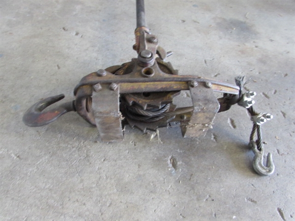 COME-ALONG WINCH & CABLE HOIST
