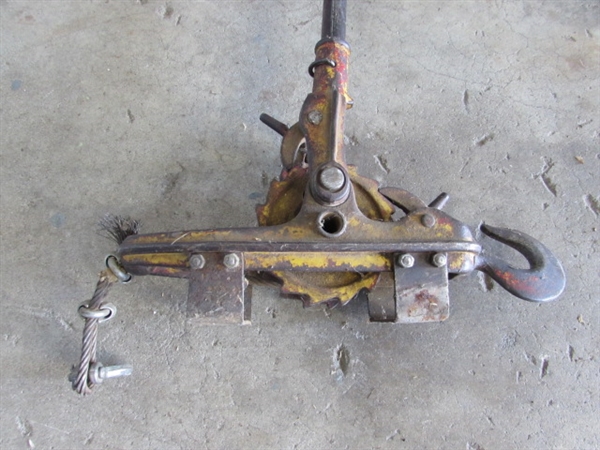 COME-ALONG WINCH & CABLE HOIST