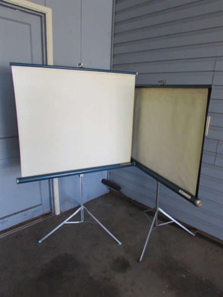 NEW TRIPOD & 2 PROJECTOR SCREENS
