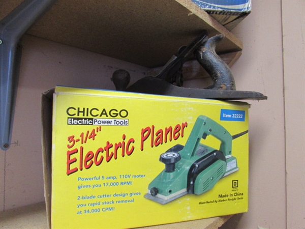 3 1/4 ELECTRIC PLANER & STANLEY HAND PLANE