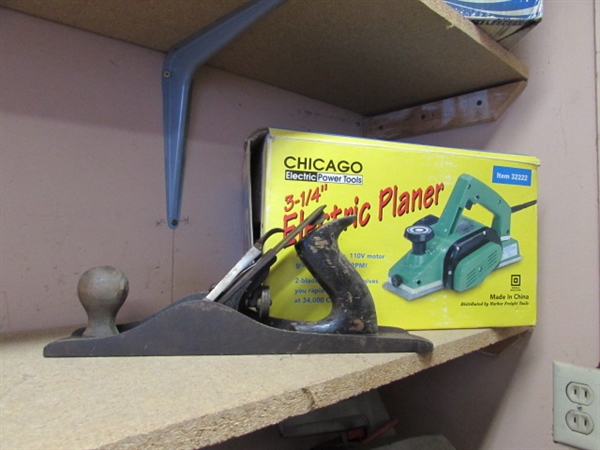 3 1/4 ELECTRIC PLANER & STANLEY HAND PLANE