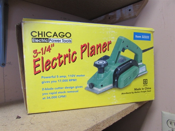3 1/4 ELECTRIC PLANER & STANLEY HAND PLANE