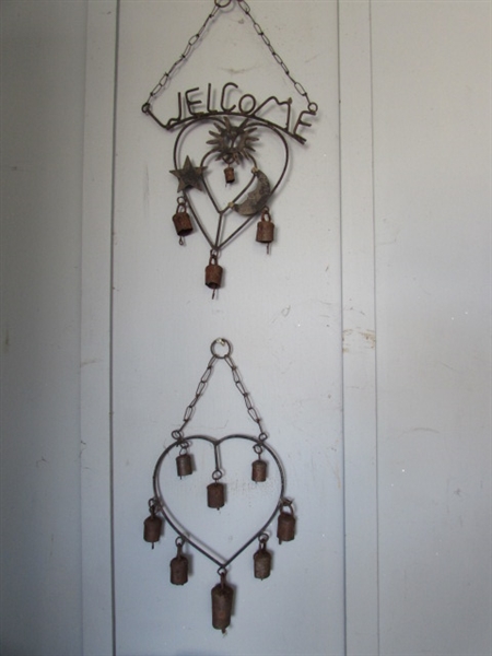 3 METAL WIND CHIMES - 1 NOT SHOWN