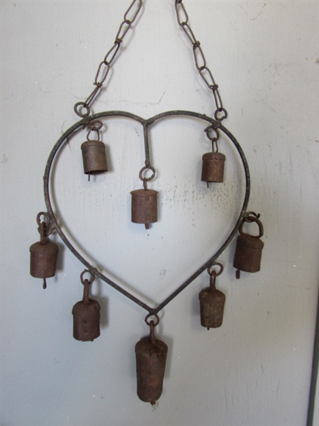 3 METAL WIND CHIMES - 1 NOT SHOWN