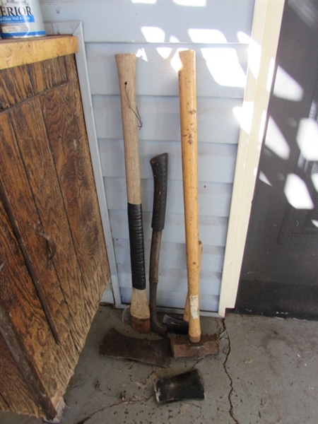 SPLITTING MAUL AXE HEADS, HANDLE, SLEDGEHAMMER