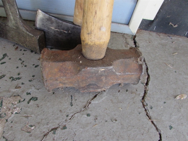 SPLITTING MAUL AXE HEADS, HANDLE, SLEDGEHAMMER