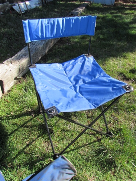 OUTDOOR CHAIRS & FOLDING WOODEN TABLES