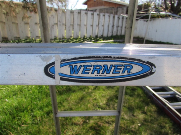 6' WERNER A-FRAME ALUMINUM LADDER