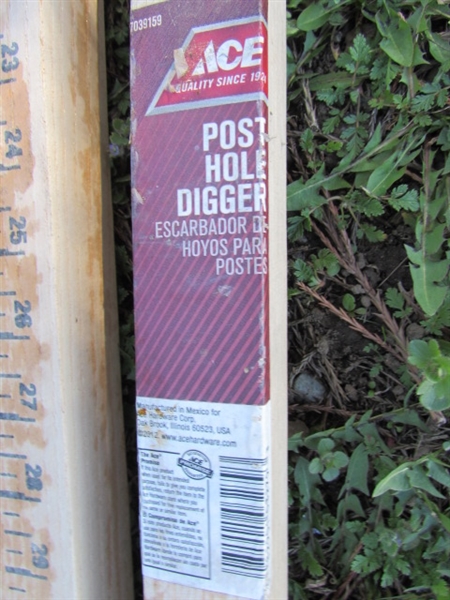 WEED CLAW, POST HOLE DIGGER & DIGGER BAR