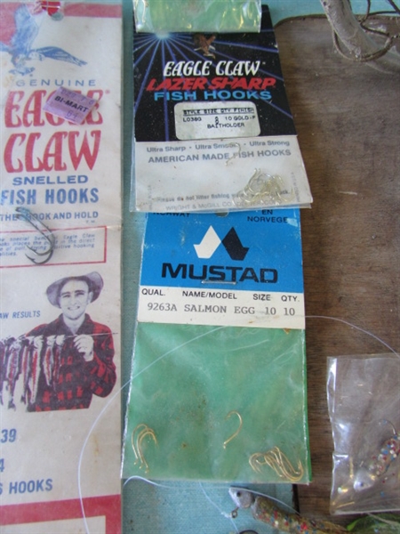 FISHING TACKLE, HOOKS, NET FLASHERS, REELS & MORE