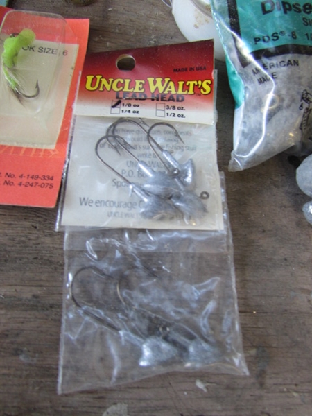 FISHING TACKLE, HOOKS, NET FLASHERS, REELS & MORE