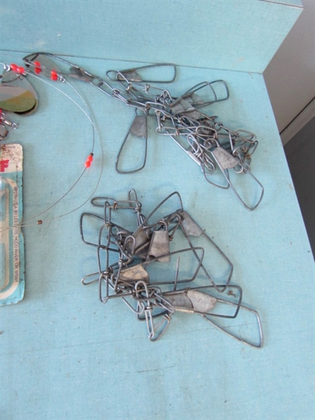 FISHING TACKLE, HOOKS, NET FLASHERS, REELS & MORE