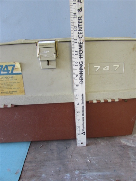 LARGE PLANO TACKLE BOX W CONTENTS