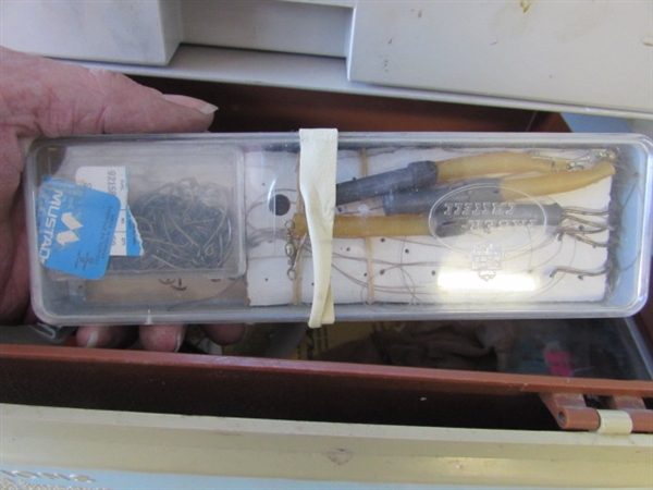 LARGE PLANO TACKLE BOX W CONTENTS