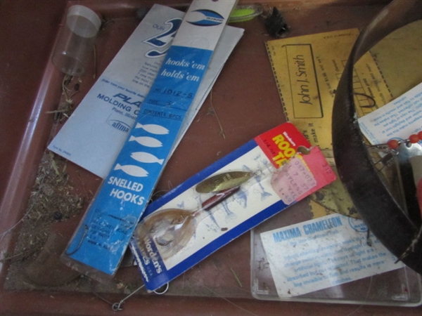 LARGE PLANO TACKLE BOX W CONTENTS