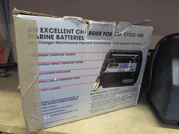 SHIP 'N SHORE BATTERY CHARGER (POWERS ON)