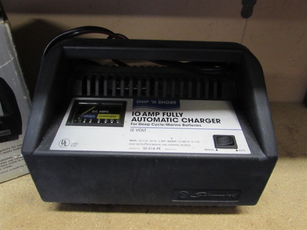 SHIP 'N SHORE BATTERY CHARGER (POWERS ON)