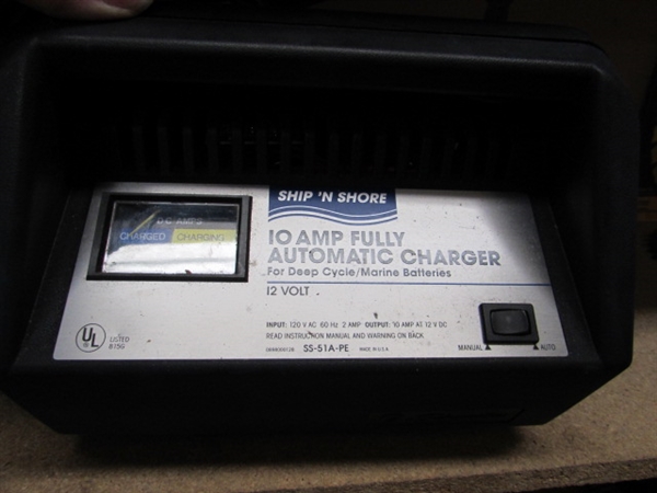 SHIP 'N SHORE BATTERY CHARGER (POWERS ON)