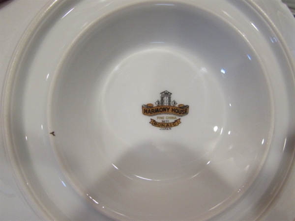 HARMONY HOUSE ROMAIC FINE CHINA - 12 SERVING DISHES