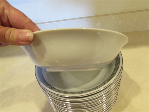 HARMONY HOUSE ROMAIC FINE CHINA - 86 PIECES - PLATES & BOWLS