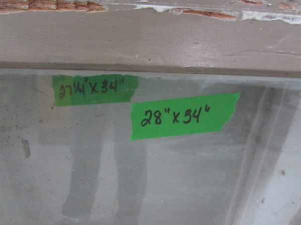 6 VINTAGE 6-PANE WOOD FRAME WINDOWS