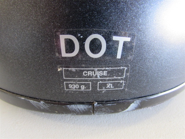 3 MOTORCYCLE HELMETS