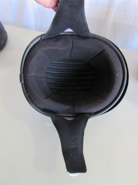 3 MOTORCYCLE HELMETS