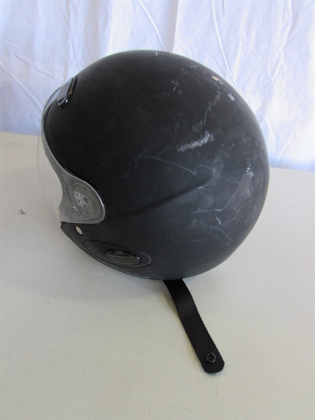 3 MOTORCYCLE HELMETS