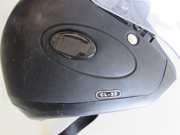 3 MOTORCYCLE HELMETS