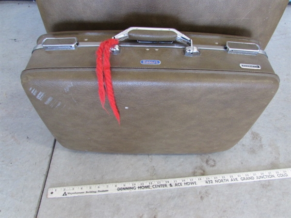 VINTAGE SAMSONITE HARD SHELL LUGGAGE SETS & FOLDING CART