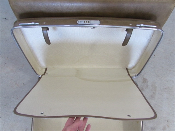 VINTAGE SAMSONITE HARD SHELL LUGGAGE SETS & FOLDING CART