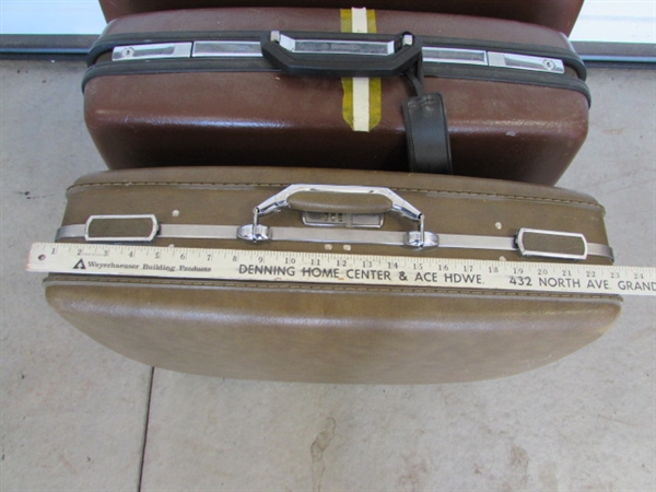 VINTAGE SAMSONITE HARD SHELL LUGGAGE SETS & FOLDING CART