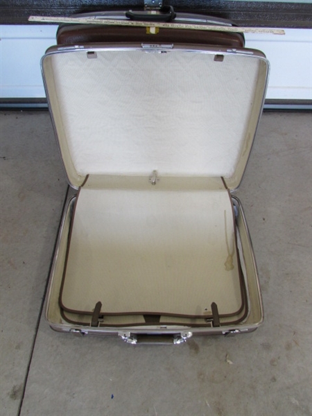 VINTAGE SAMSONITE HARD SHELL LUGGAGE SETS & FOLDING CART