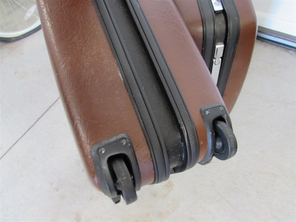 VINTAGE SAMSONITE HARD SHELL LUGGAGE SETS & FOLDING CART