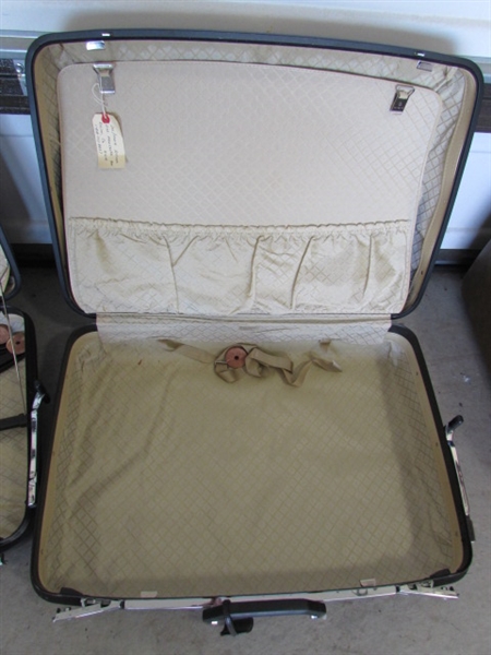 VINTAGE SAMSONITE HARD SHELL LUGGAGE SETS & FOLDING CART